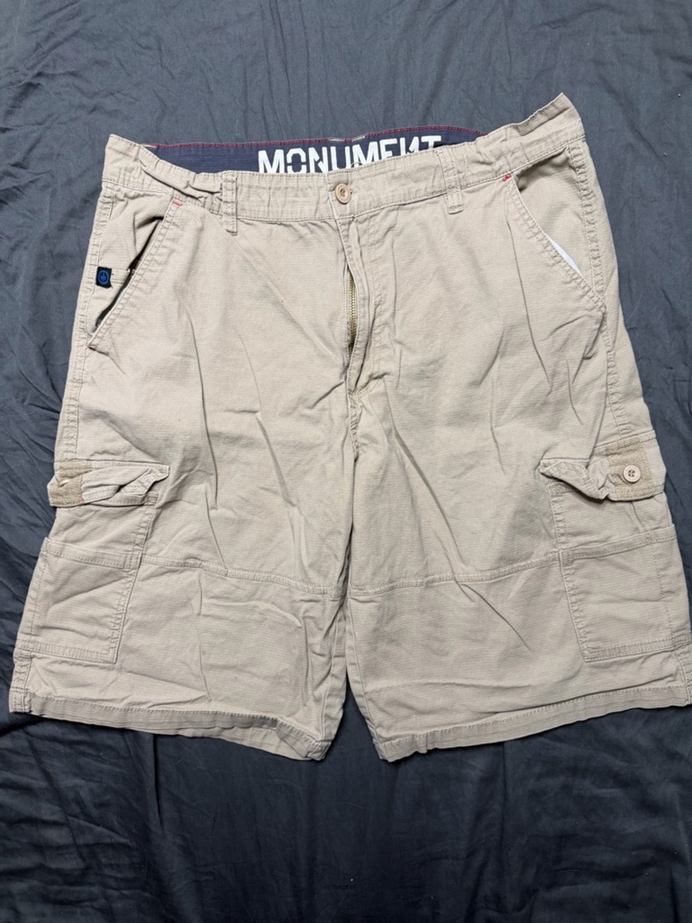 Monument Men's Tan Cargo Shorts – Classic Utility Style